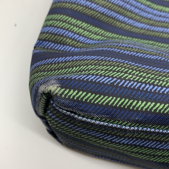 Baggallini Blue and Green Striped Crossbody Bag - Picture 11 of 11